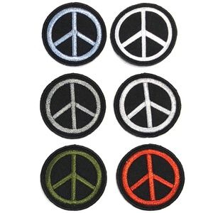 Accessories - Peace Sign patch iron on hippie retro love DIY Accessories - Peace Sign patch iron on hippie retro love DIY